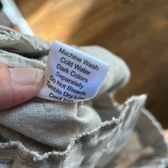 Allen Allen Boho Linen Drawstring Pants NWT - Picture 8 of 8